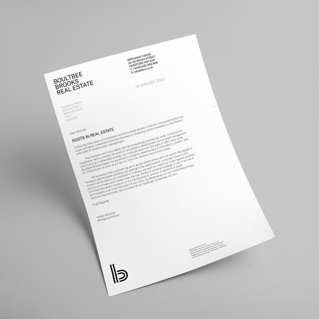 Brand Identity For Boultbee Brooks