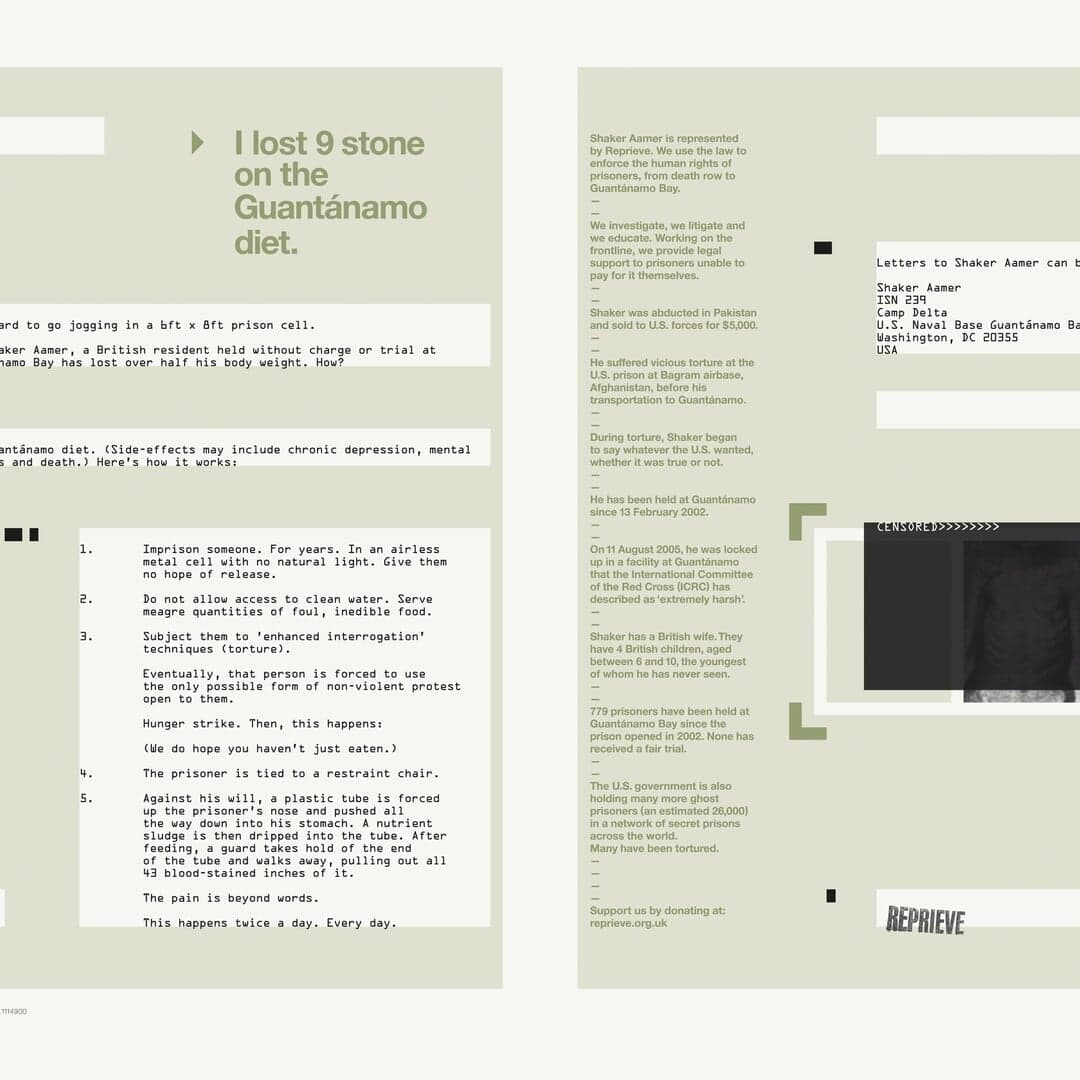 Advertising Campaign For Legal Charity Reprieve