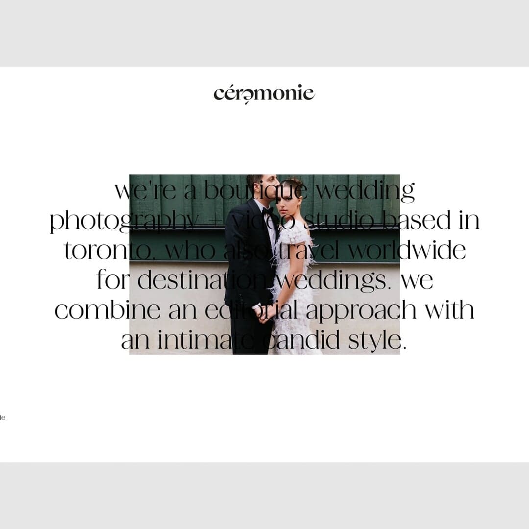 Rebranding For A Toronto Wedding Photography Studio