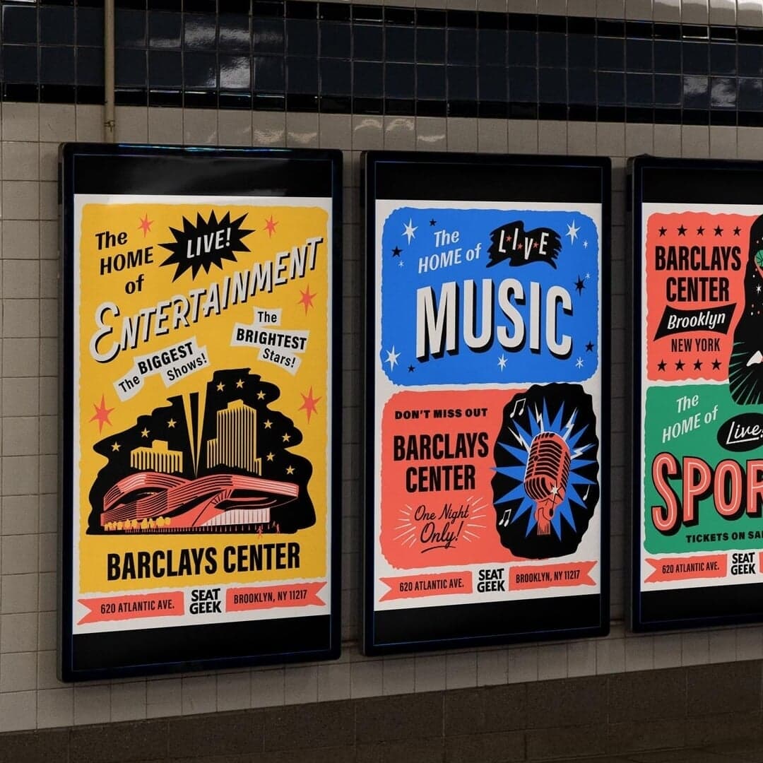 Poster Series For Seatgeek Stadium Events