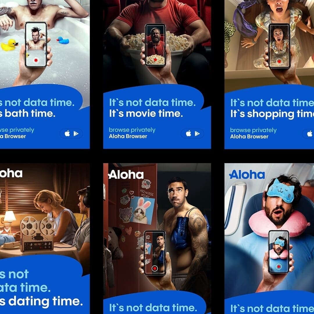 Advertising Campaign For Aloha Browser