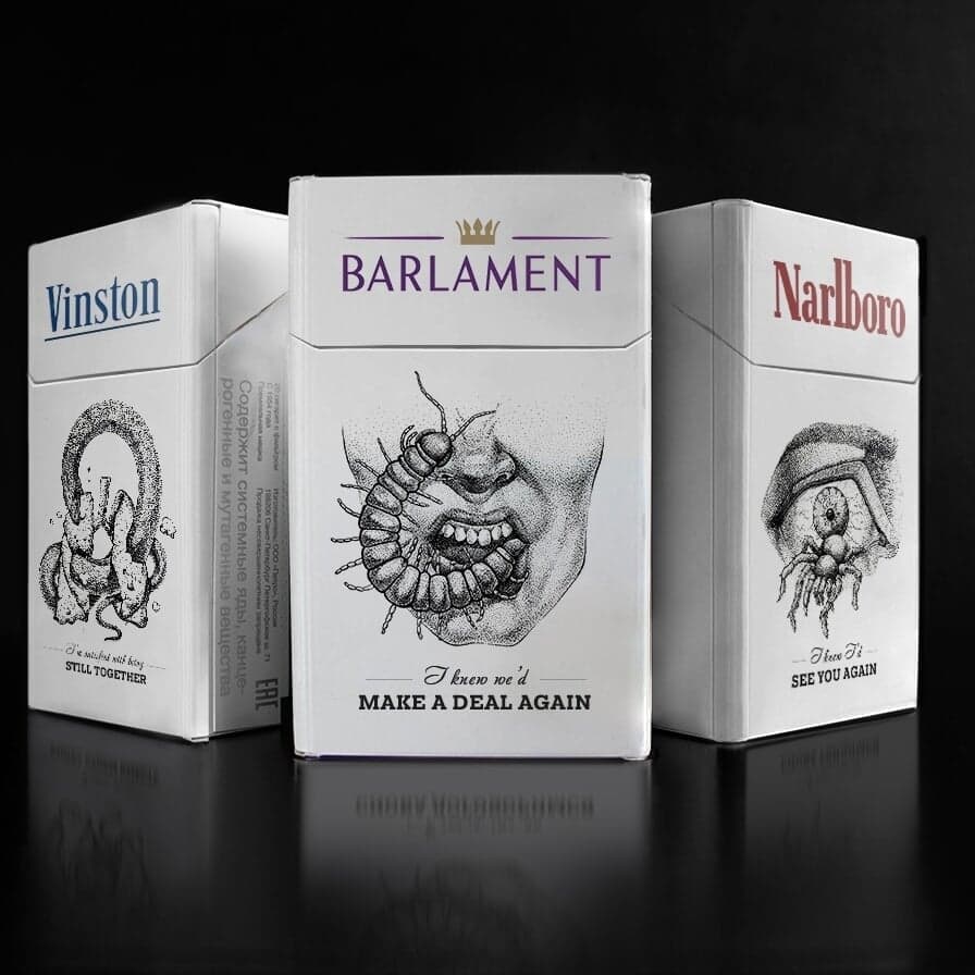 Anti-smoking Packaging Concept For Cigarette Brands