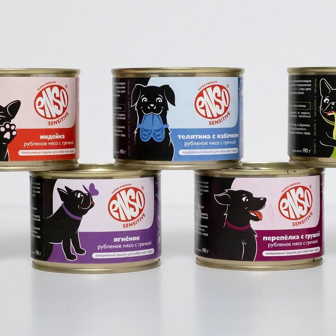 Packaging Design For Enso Dog Food