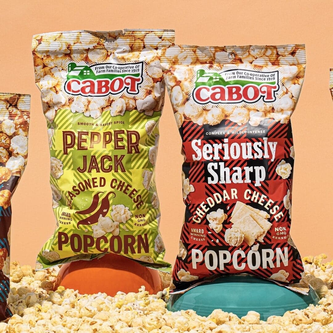 Packaging Design For Cabot Creamery Popcorn