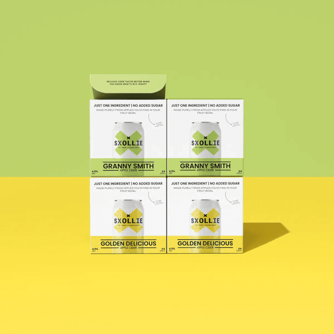 Packaging And Visual Identity Refresh For Sxollie Cider