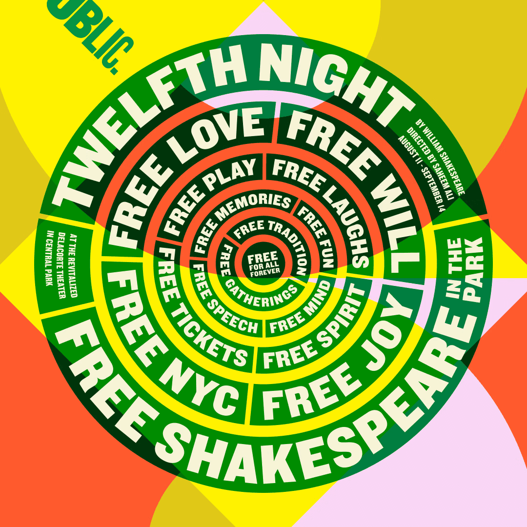 Promotional Campaign For Shakespeare In The Park 2025