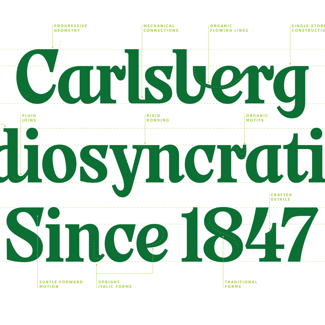 Custom Typeface Design For Carlsberg
