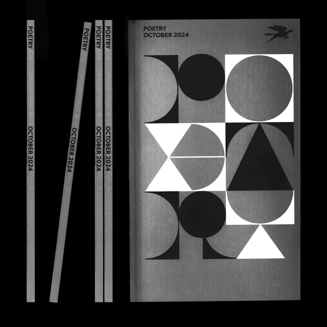 Typographic Cover Design For Poetry Magazine October 2024
